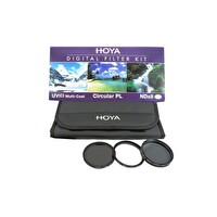 Hoya 55mm Digital Filter Kit UV CPL ND Filtre Seti