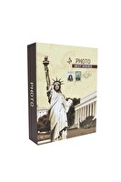 Rabsev RS4602-2 Fotoğraf Albümü 10x15 CM 200 Fotoğraf Kapasiteli Özgürlük Anıtı Desenli Anı Albümü