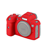 Canon R6 ve R6 Mark II Uyumlu Kırmızı Silikon Koruma Kılıfı