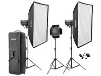Godox DP600 III V LED Model Lambalı 600W 3'lü Paraflaş Kit