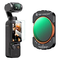 K&F Concept Magnetic ND2-ND32 - Black Mist 1/4 DJI Osmo Pocket 3 Combo Uyumlu Lens Filtresi