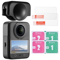 K&F Concept DJI Osmo 360 Uyumlu Silikon Kılıf - Ekran Koruyuculu Set