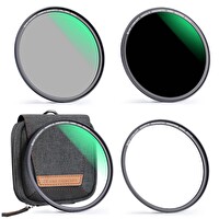 K&F Concept 77mm Magnetic Filtre Set - ND1000 - CPL - UV - Çanta