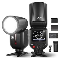 Neewer Z2PRO-N Nikon Uyumlu 76W Yuvarlak Kafa Akülü Tepe Flaşı