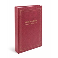 Rabsev RS094 Fotoğraf Albümü 10x15CM 300 Fotoğraf Kapasiteli Nostajik Albüm Bordo