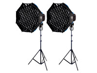 Aputure Amaran Halo 100x 100W İkili LED Işık Kiti