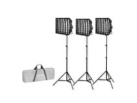 Godox LP600R K3 RGB 3'lü Softboxlı Panel LED Işık Kiti