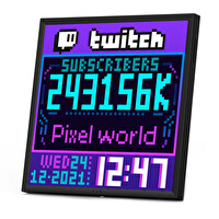 Divoom PIXOO-64 App Kontrollü Wifi Animasyonlu 64x64 Piksel Gaming LED Ekran