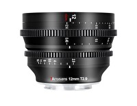 7Artisans 12mm T2.9 Sony E Mount APS-C MF Cine Siyah Fotoğraf Makinesi Lensi