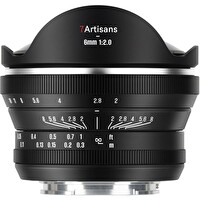 7Artisans 6mm F2.0 APS-C Fisheye Manuel Lens (Sony E Mount Uyumlu)