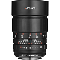 7Artisans 60 MM F2.8 Macro 2X Canon RF Mount Manuel Fokus Full Frame Lens Siyah