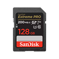 Sandisk SDSDXXD-128G-GN4İN Extreme Pro 128 GB 200/90MB/S SDXC V30 UHS-İ U3 Hafıza Kartı