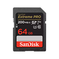 Sandisk SDSDXXU-064G-GN4İN Extreme Pro 64 GB 200/90MB/S SDXC V30 UHS-İ U3 Hafıza Kartı