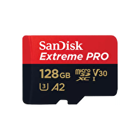 Sandisk Extreme Pro SDSQXCD-128G-GN6MA 128 G 200 - 90 MB/s MicroSDXC UHS-I A2 V30 Adaptörlü Hafıza Kartı