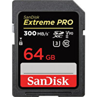 Sandisk Extreme Pro SDSDXDK-064G-GN4IN 64 GB 300/260 MB/s SDXC UHS-II U3 V90 8K/4K Hafıza Kartı