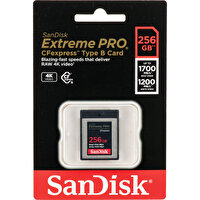 Sandisk SDCFE-256G-GN4NN 256 GB Extreme Pro CFexpress 1700MB/S Type-B Hafıza Kartı