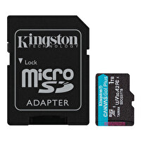 Kingston Canvas Go! Plus SDCG3/1TB 1 TB Class 10 UHS-I U3 V30 A2 170 MB/s - 90 MB/s microSD Kart