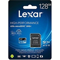 Lexar 128GB Micro SD Class 10 Hafıza Kartı UHS-I  633x 100MB/45sn
