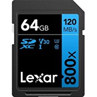 Lexar 64GB 800X SD UhsI V30 120MB/S Hafıza Kartı