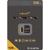 Exascend EX128GUSDU1-AD 128 GB 175MB/s A2 V30 MicroSD Hafıza Kartı