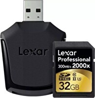 Lexar 32GB 2000x SD UHS-II C10 V90 4K U3 (300MB/s) Hafıza Kartı