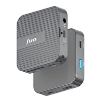 Juo MagSafe Uyumlu Type-C Hub 2230 NVMe SSD Kutusu 4K ProRes Kayıt 4K 60Hz HDMI PD 100W PD SD/microSD Kart Okuyucu AUX 10Gbps USB