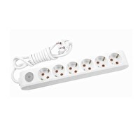 Viko Multi-Let 6'li Anahtarlı Çocuk Korumalı Grup Priz 1 Metre