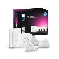 Philips Hue WCA 4.2W GU10 Renkli Spot Akıllı Ampul - 3'lü Başlangıç Seti Kumandalı
