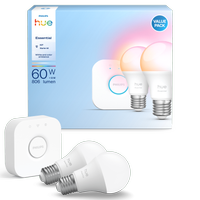 Philips Hue Essential 2'li E27 806 Lümen Akıllı Ampül Başlangıç Seti