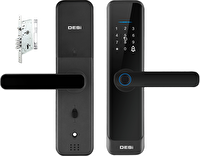 Desi QUiC Q015 IOS Android Uyumlu - Parmak İzi -Tuş Takımı - Kart Okuyucu Akıllı Kilit ve Kale Otomatik Kilitlenen Mekanik Kilit