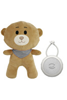 Budizzz Beyaz Gürültü Cihazı Bebek Uyku Arkadaşı Gri Fular Ayıcık