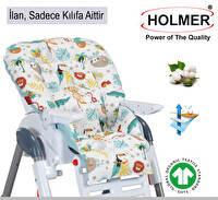 Holmer Leke Tutmaz Organik Mama Sandalyesi Minderi ve Kılıfı Max-T Su Yeşili