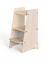 Mamatoyz 07 Kule Bend Menteşeli Natural Açık Kahverengi Çocuk Basamağı 80x44x40 CM