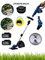 owermax RPC‑MM150 Kenar Çalı ve Ot Biçme Akülü Tırpan Teleskopik Misinalı Set