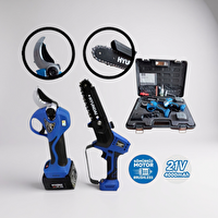 Hyundai HCS306XP LaserCut 35XP Akülü Budama Seti Çift Akülü Profesyonel Bahçe Bakım Seti