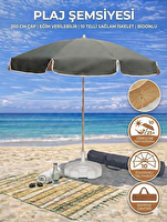 Form Outdoor Plaj Şemsiyesi Antrasit - 20 L Bidonlu - Taşıma Çantası
