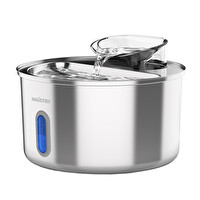 Haustier WF009L-W Pencereli 3.5 L Hazne Ultra Sessiz Çelik Otomatik Kedi Su Sebili