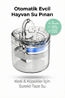4Berry Filtreli Otomatik Sessiz Pompa Evcil Hayvan Kedi Su Pınarı 2 L