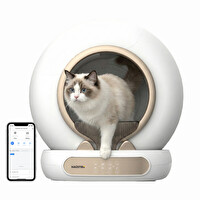 Haustier MSP05 APP ile Uzaktan Kontrol 65L Hazne UV Sterilazyon Ağırlık Sensörlü Akıllı Otomatik Kedi Tuvaleti