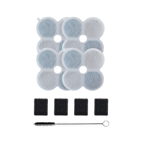 Xenon Smart Kedi Su Pınarı Filtre Seti X8658 Uyumlu 4-4 Karbon Sünger Filtre X8814 Uyumlu Temizlik Fırçası Standart