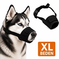 Valkyrie XL Beden Nefes Alabilir Fileli Ayarlanabilir Isırma Önleyici Yumuşak Siyah Köpek Ağızlığı