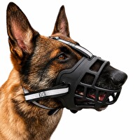 Valkyrie Büyük Irklar için25-35 KG Ayarlanabilir Nefes Alabilir Plastik Güvenlik Köpek Ağızlığı Beden: 4