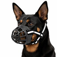 Valkyrie Orta Irk için 10-17 KG Küçük Ayarlanabilir Nefes Alabilir Plastik Köpek Ağızlığı Beden:2