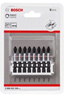 Bosch Impact Control Serisi PH2 8'li Vidalama Ucu