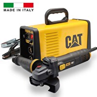 Cat 160 Amper Tig Lift/MMA Çanta Tipi Profesyonel Dijital Inverter Kaynak Makinesi ve Cat Avuç Taşlama DZ161T - DX37