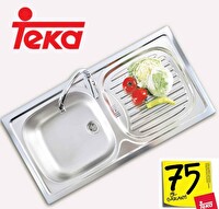 Teka EBM 45 Sol Paslanmaz Çelik Mutfak Eviyesi