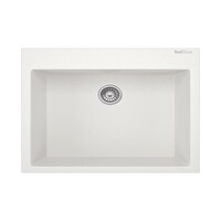 Real Stone K002 Didyma 58 60x53 CM Tezgah Üstü Beyaz Granit Evye