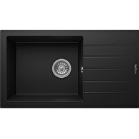 Real Stone P010 Assos 76 XL 76x43.5 CM Siyah Granit Mutfak Eviyesi