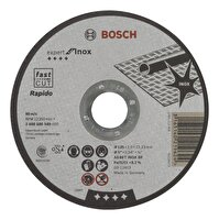 Bosch 125x1.0 MM Expert Serisi Düz Inox Paslanmaz Çelik Kesme Diski (Taş) - Rapido