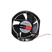 Plastim 172x150x51MM 24V DC Rulmanlı Aksiyel Fan